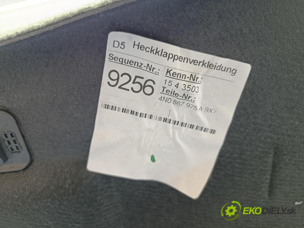 Audi A8 2019 Čalounictví: kufra: 4N0867975A
