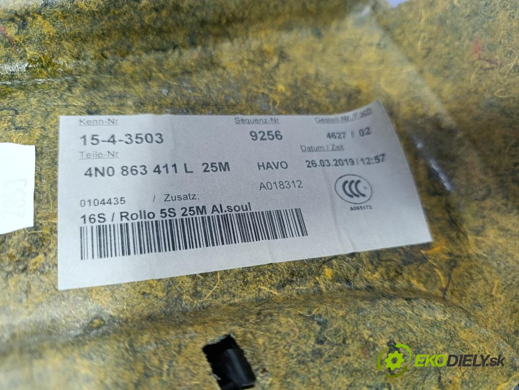 Audi A8 2019 kufra: 4N0863411L