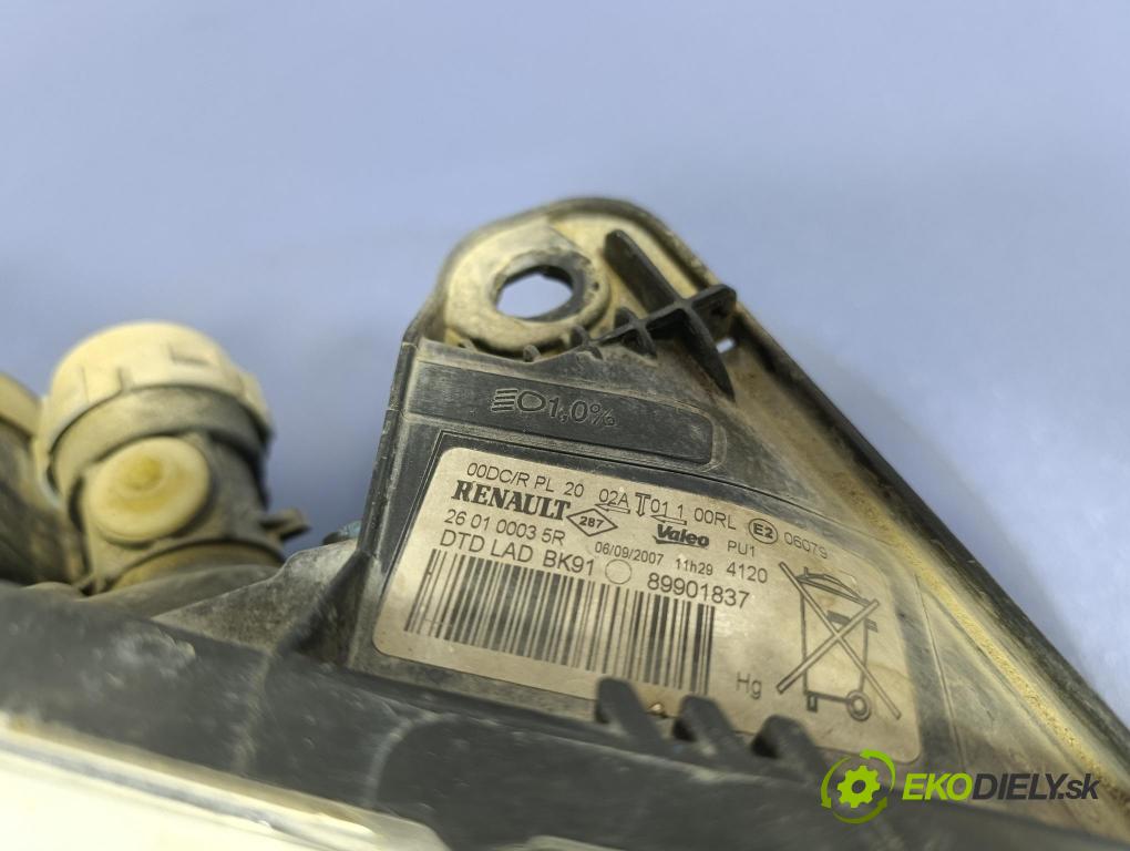 Renault Laguna 2007 Reflektor: v pravo: 89901837