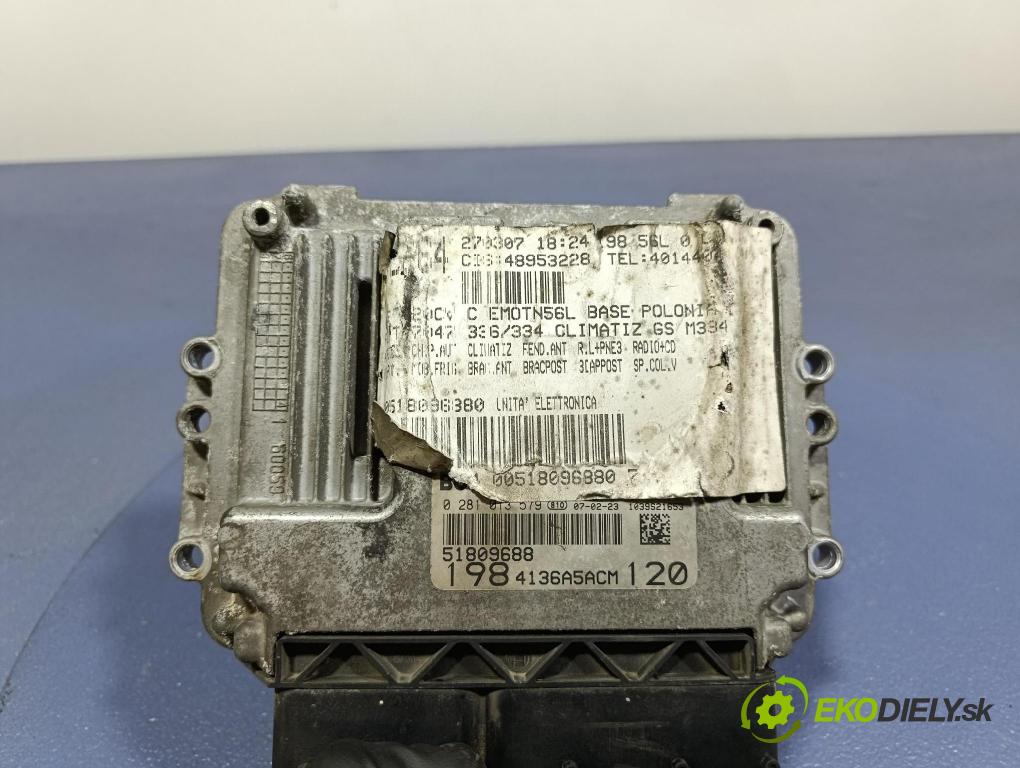 Fiat Bravo 2007 riadiaca jednotka Motor: 51809688