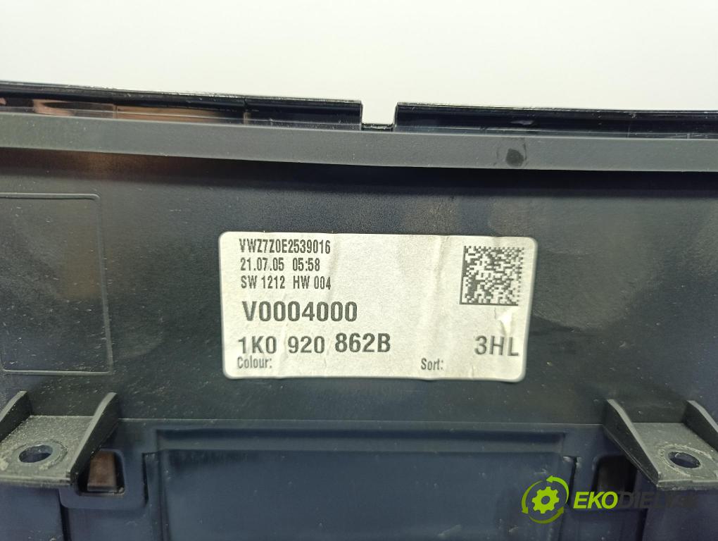 Vw Jetta 2006 prístrojovka/ budíky 1K0920862B