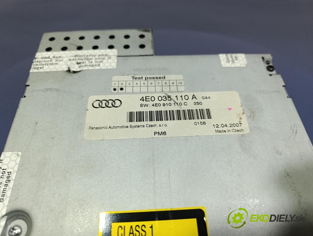 Audi A6 2007 Menič: / Čitateľ: Navigacia: 4E0035110A