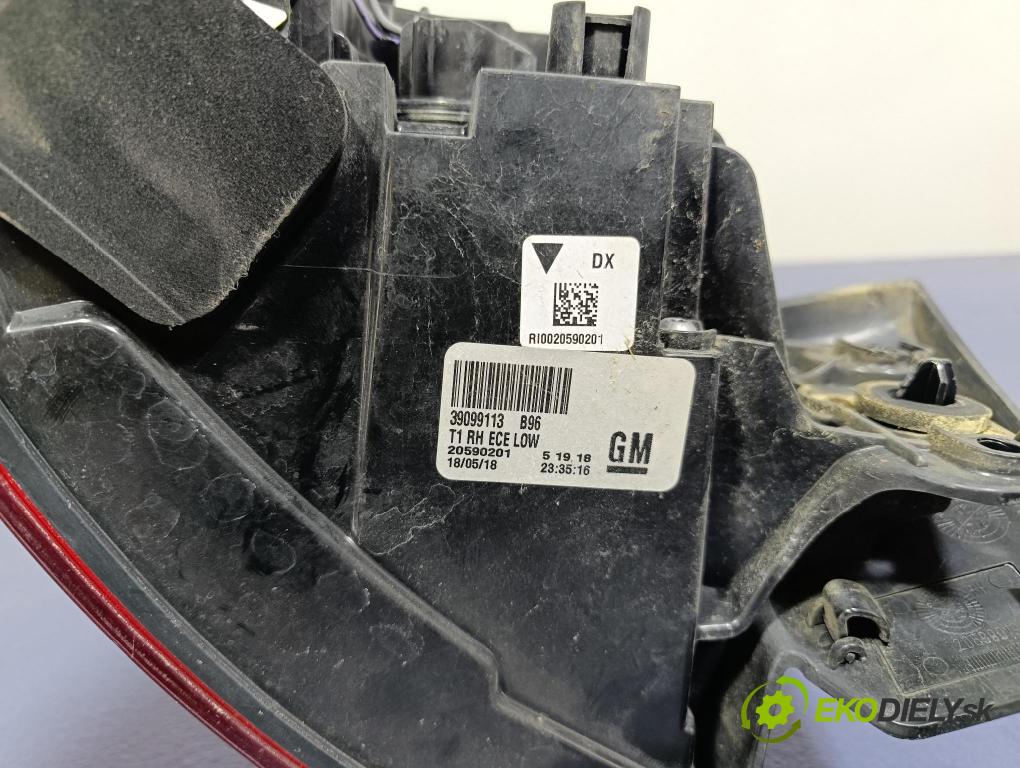 Opel Insignia 2018 svetlo / reflektor zad Prava: Vonkajsia: 39099113