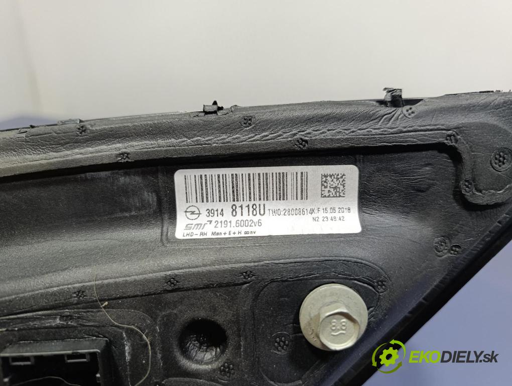 Opel Insignia 2018 zrkadlo pravé 39148118