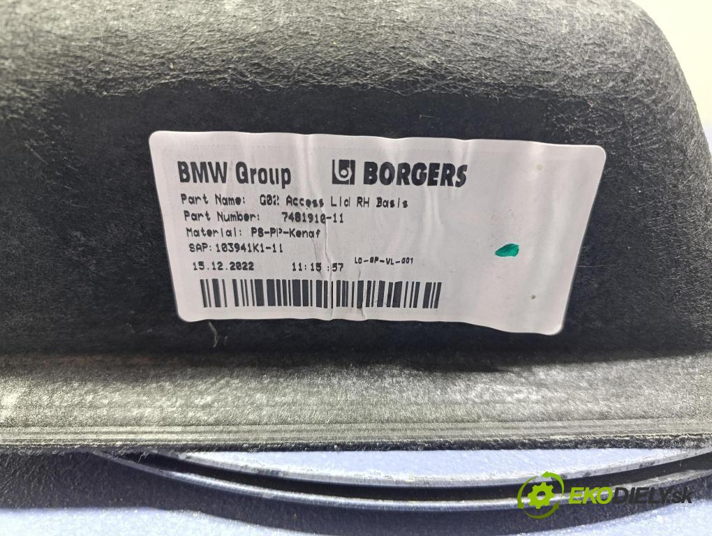 Bmw X4 2023 Tapacír: kufr 7481910