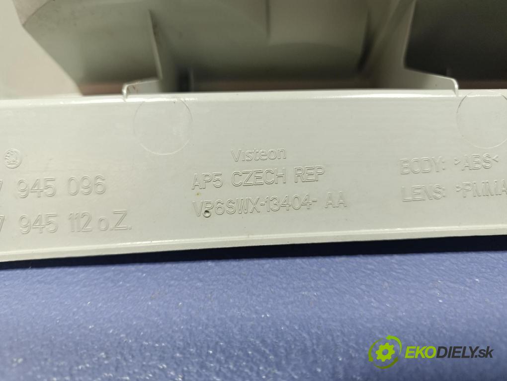 Skoda Praktik 2008 světlo Zad: Práva: Mimo: 5J7945096