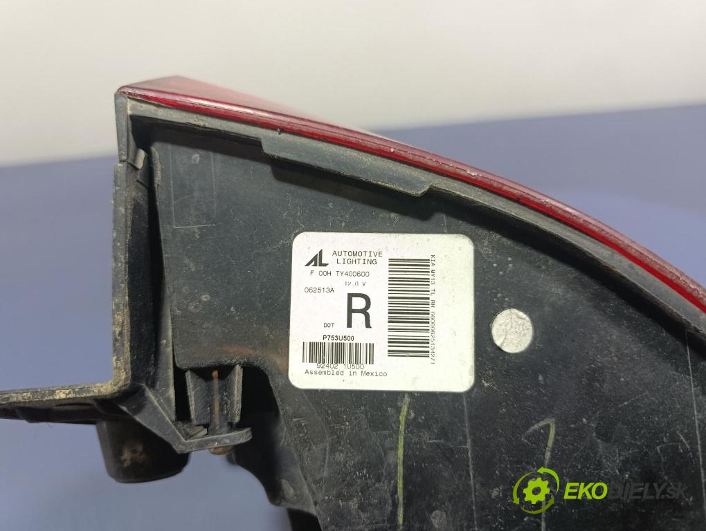 Kia Sorento 2013 světlo Zad: Práva: Mimo: 92402-1U500