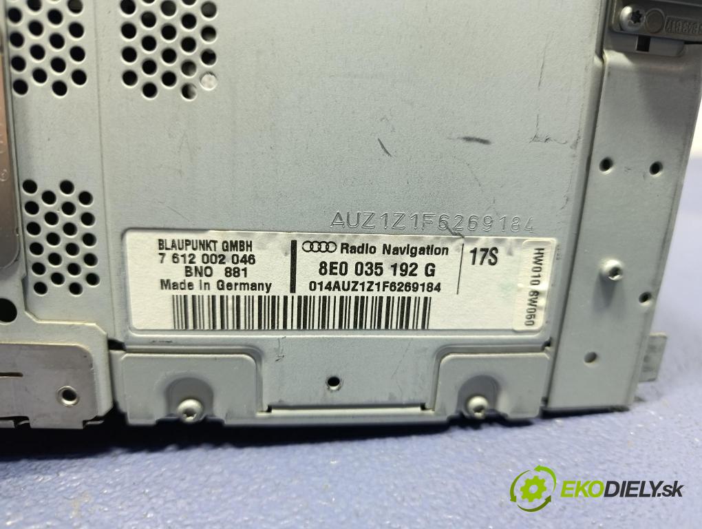 Audi A4 2006 Radio I Navigace: 8E0035192G
