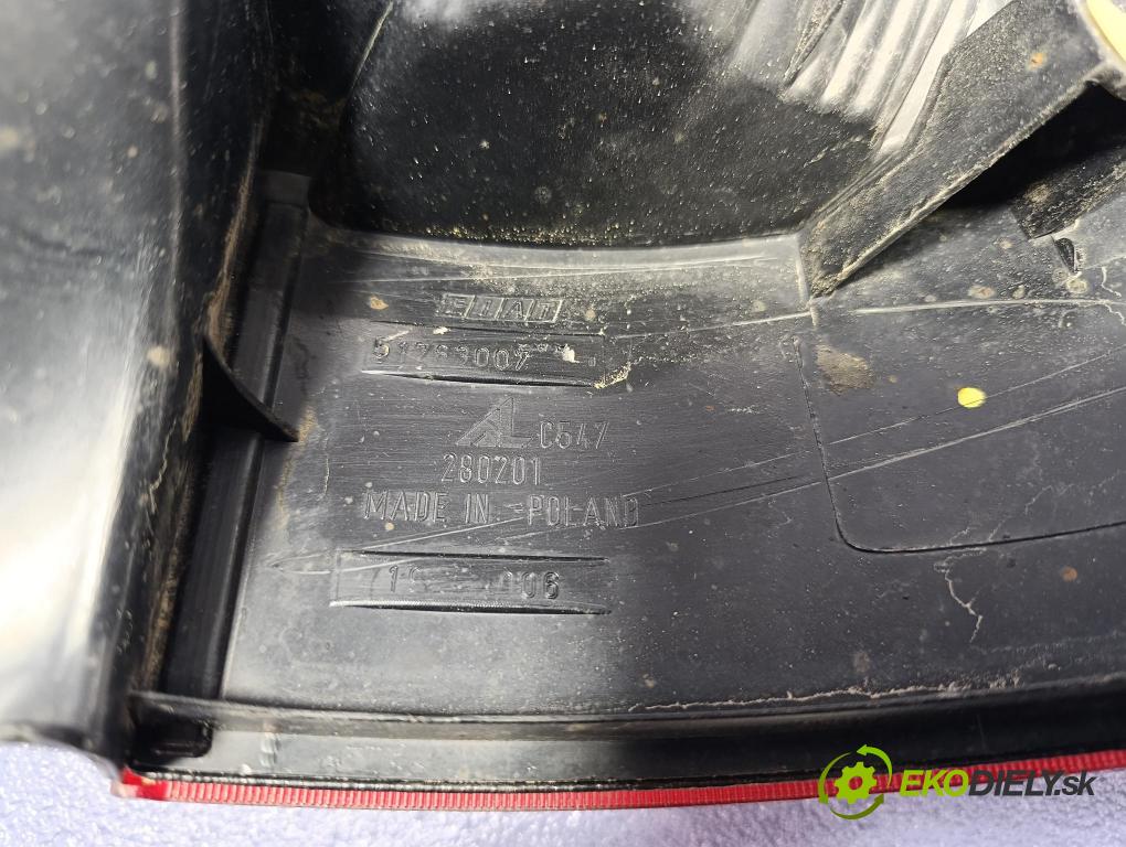 Fiat Panda 2006 svetlo / reflektor zad ľavá Vonkajsia: 51763007