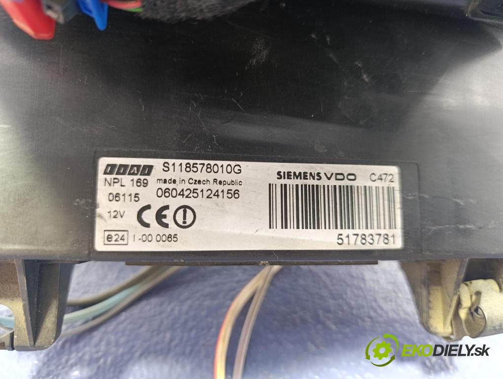 Fiat Panda 2006 skříňka Pojistky 51783781