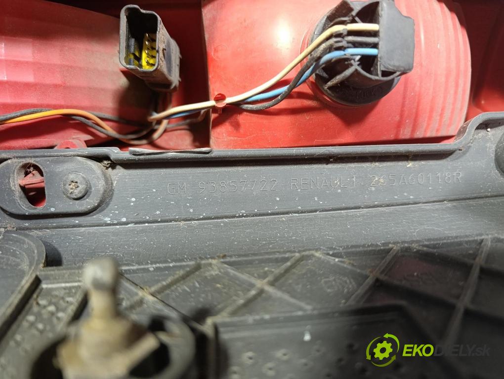 Opel Vivaro 2012 světlo Zad: levá Mimo: 93854431