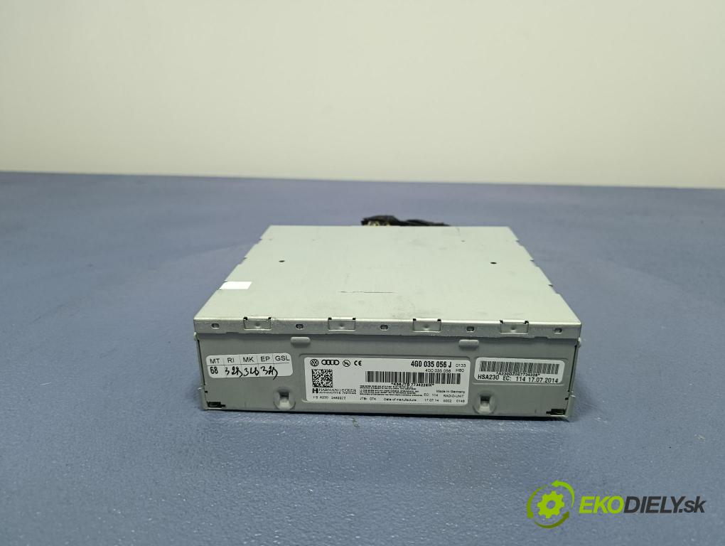 Audi A6 2014 Radio I Navigace: 4G0035056J
