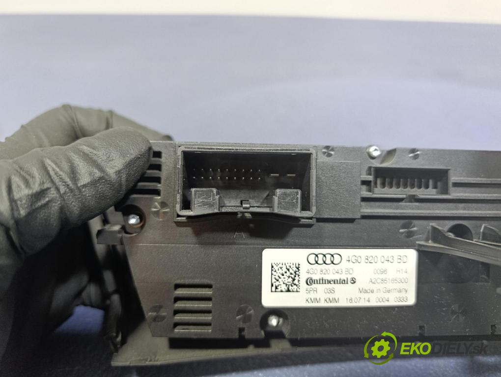 Audi A6 2014 Přepínač Klimatizace: Proud vzduchu 4G0820043BD
