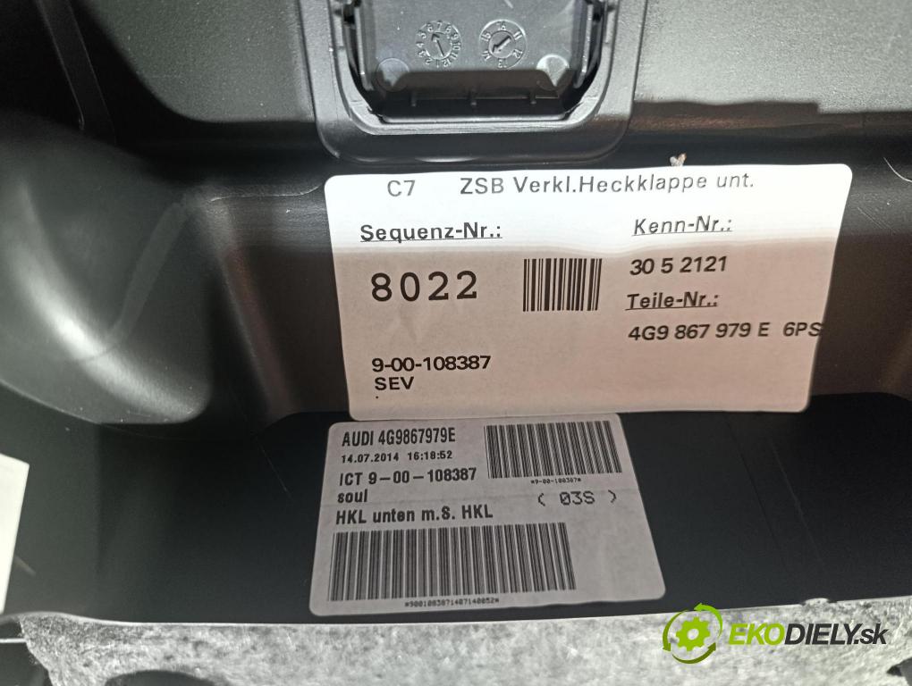 Audi A6 2014 Tapacír: kufr 4G9867979E