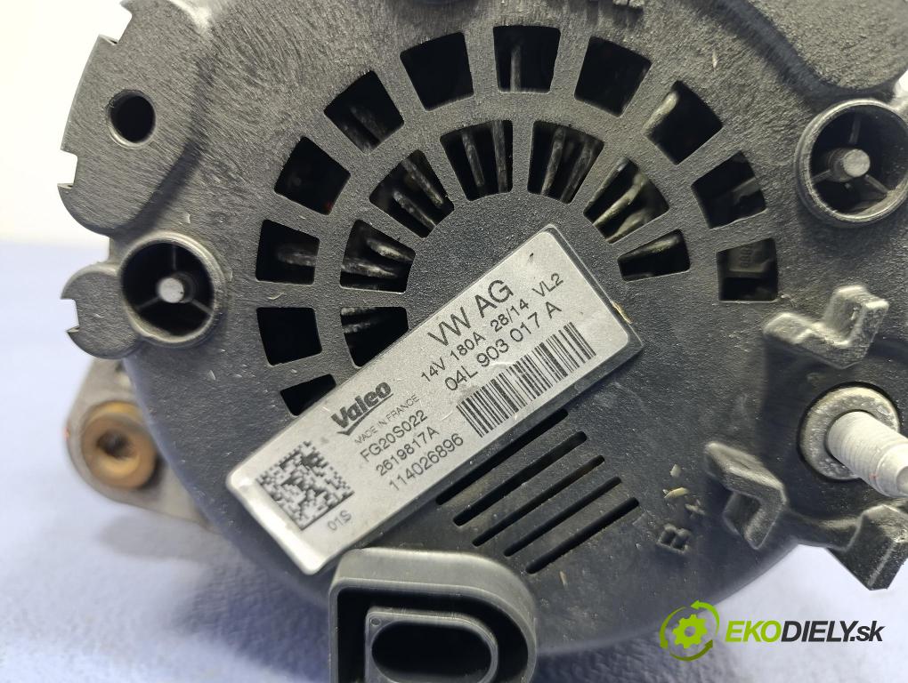 Audi A6 2014 Alternator 04L903017A