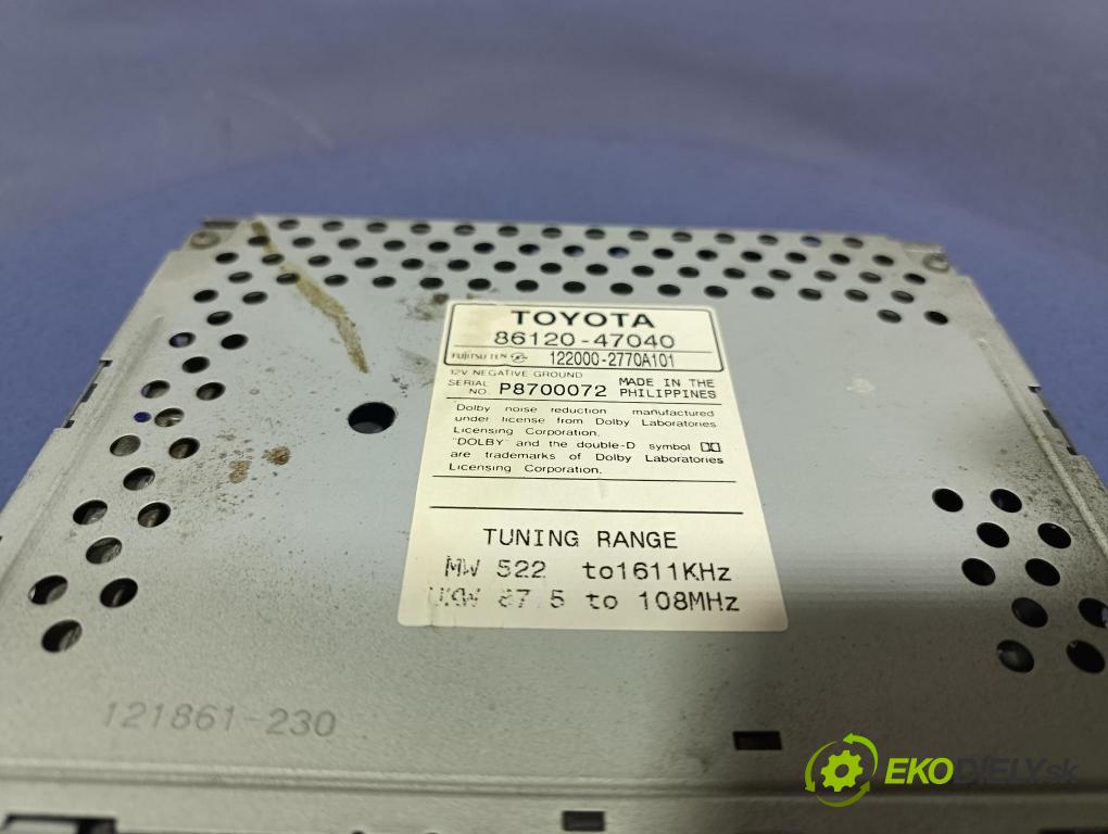 Toyota Prius 2004 Radio I Navigácia: 86120-47040