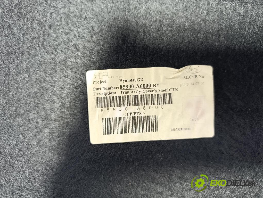 Hyundai I30 2001 pláto kufr 85930-A6000