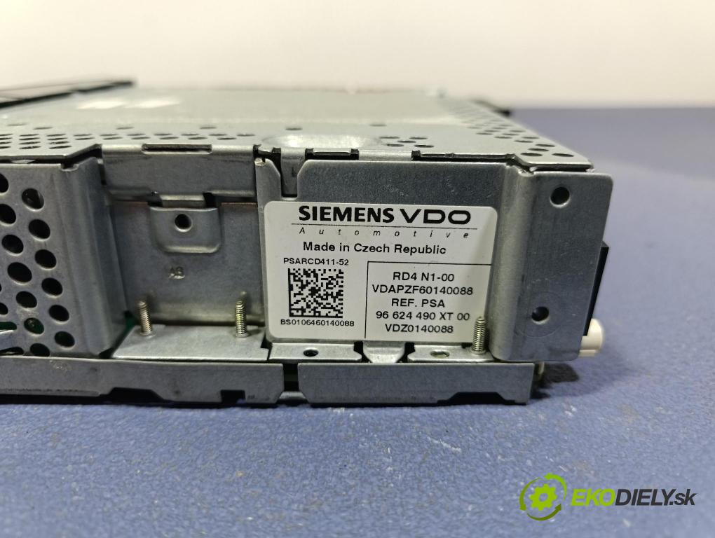 Citroen C3 2007 Radio I Navigace: 96624490XT