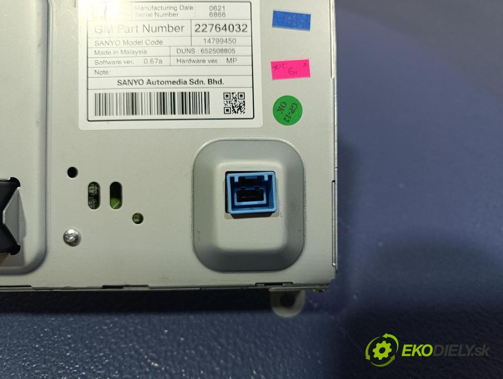 Opel Insignia 2011 displej Radio / GPS 22764032