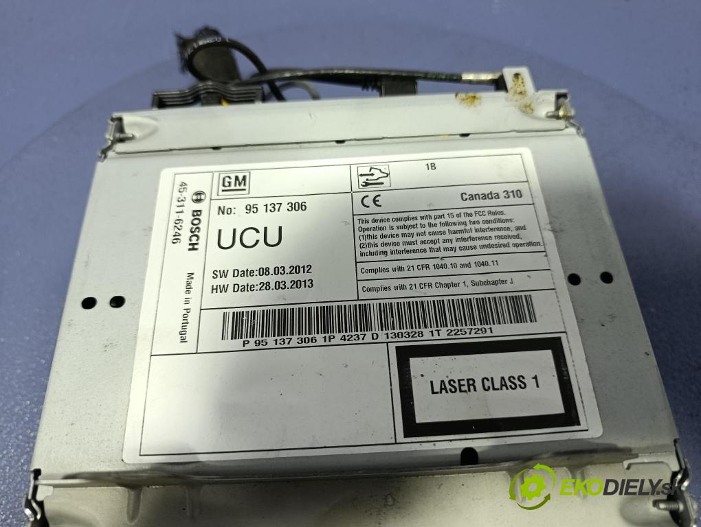 Opel Insignia 2013 Radio I Navigácia: 95137306