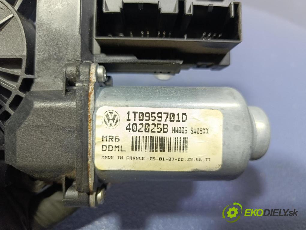 Skoda Octavia 2007 mechanizmus okna Okná: Predné Vľavo: 1T0959701D
