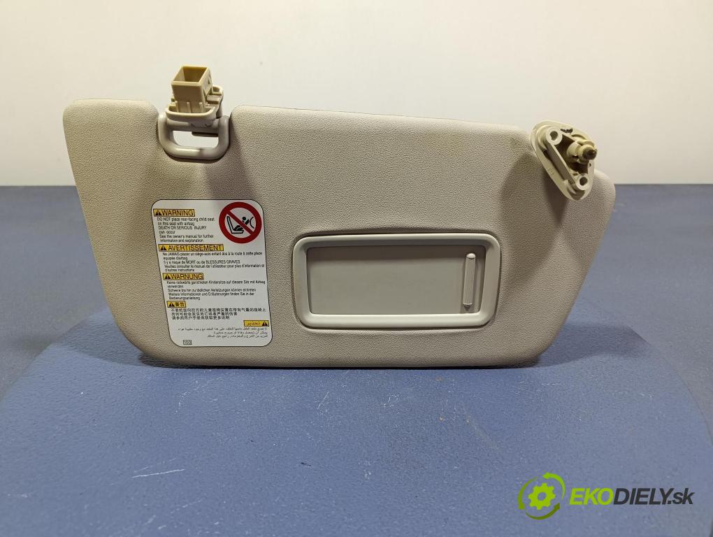 Subaru Impreza 2008 kryt slnečná clona
