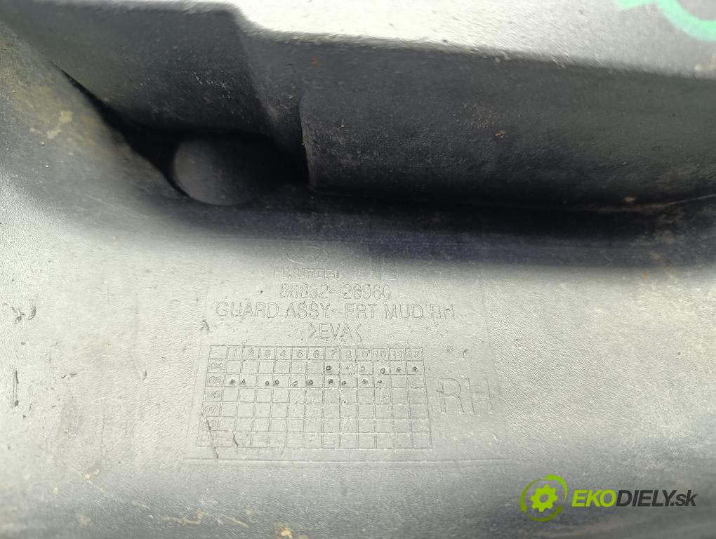 Hyundai Santa fe 2006 Blatník: Plastové: Predné 86832-26960