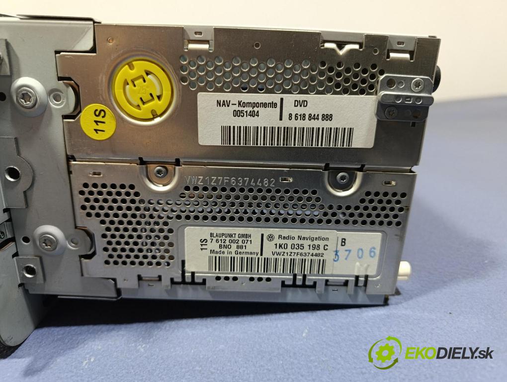 Vw Passat 2006 Radio I Navigace: 1K0035198C
