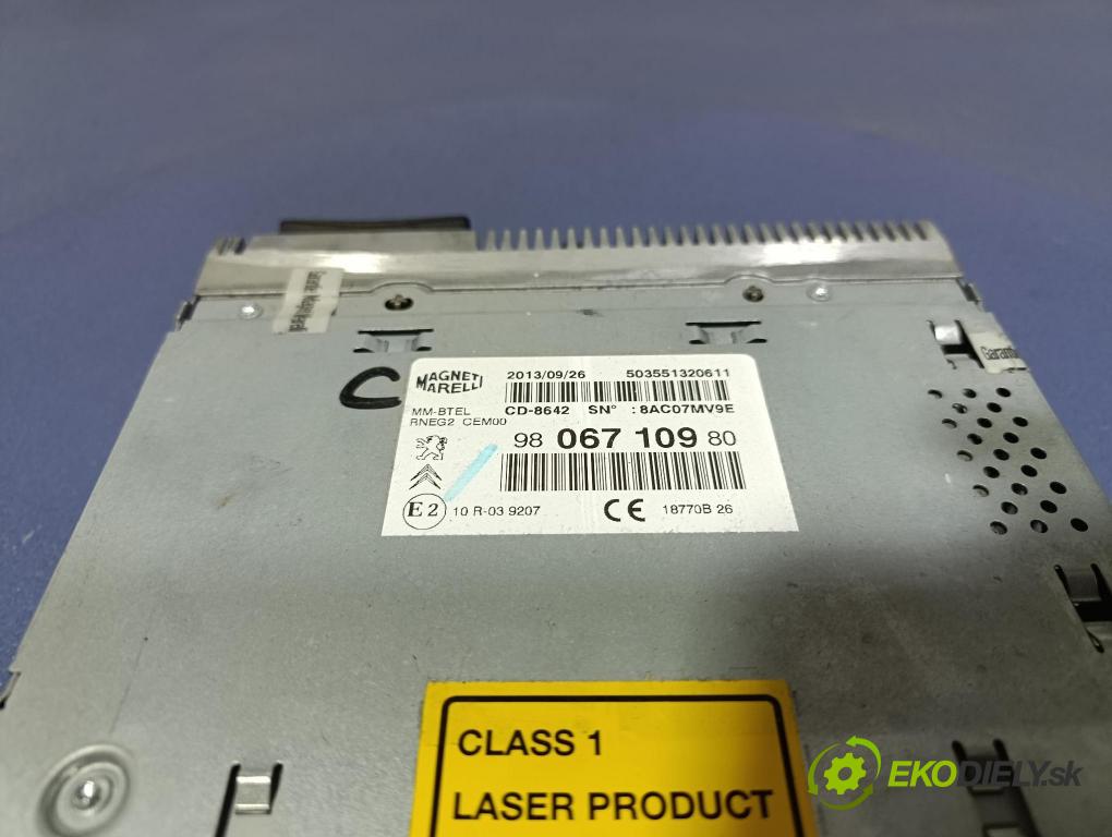 Citroen Ds4 2014 Radio I Navigácia: 9806710980