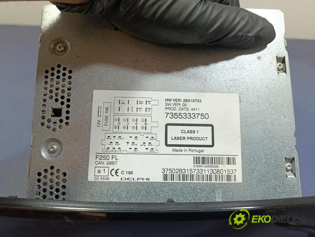 Fiat Ducato 2011 Radio I Navigace: 7355333750