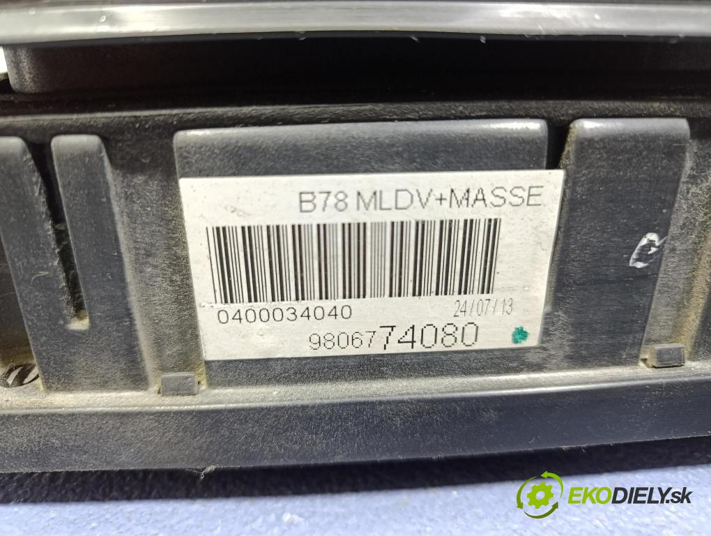 Citroen C4 picasso 2013 kulisa Změny Ozubené kola: 9806774080