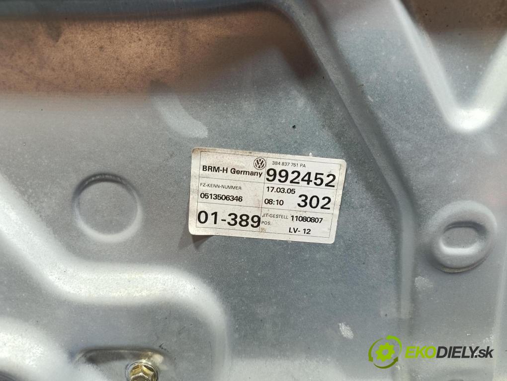 Vw Passat 2005 mechanizmus okna Okná: Predné Vľavo: 3B4837755D