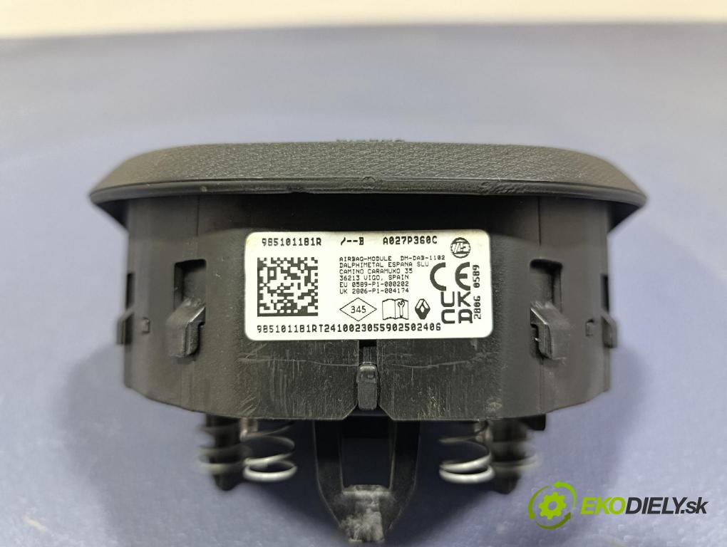 Renault Kangoo 2024 Airbag: Řidiči: x 985101181R