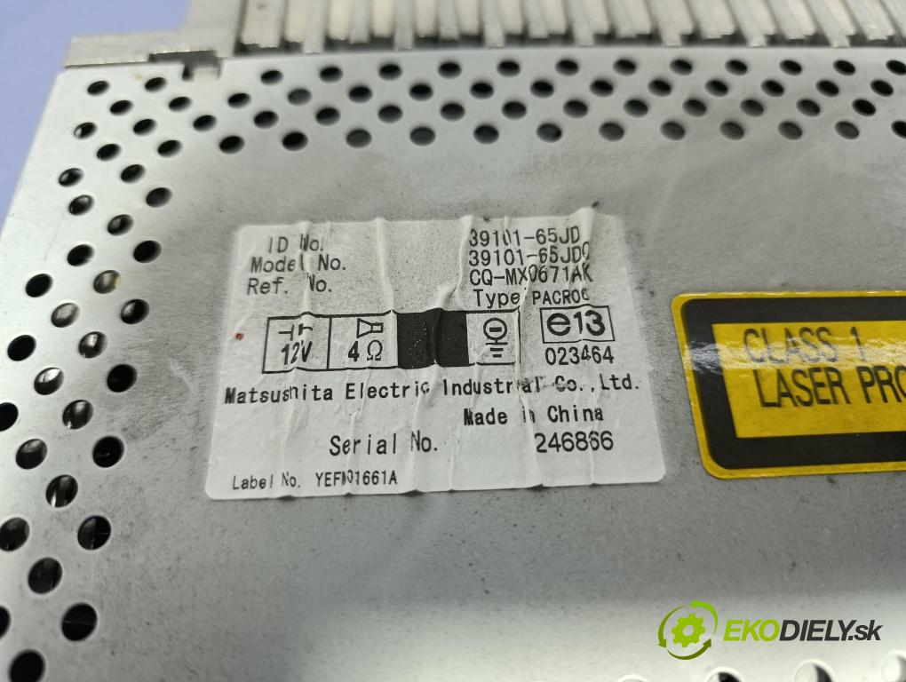 Suzuki Grand vitara 2011 Radio I Navigace: 39101-65JD