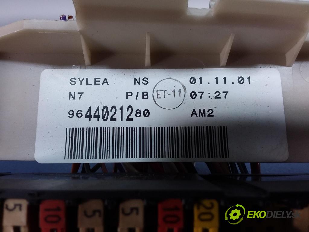 Citroen Xsara 2001 skříňka Pojistky 9644021280