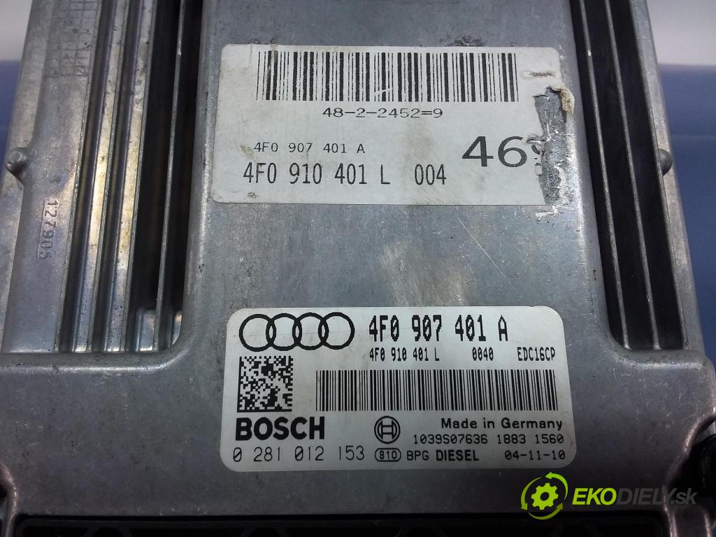 Audi A6 2004 riadiaca jednotka Motor: 4f0910401a