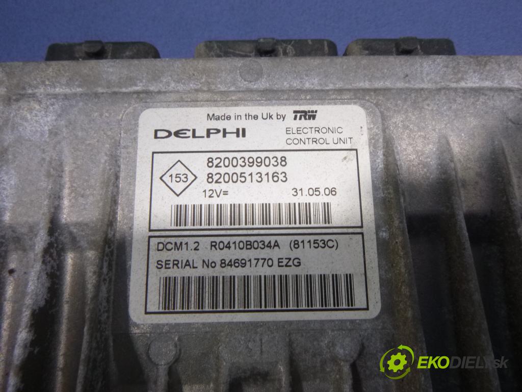 Renault Megane 2006 řídící jednotka Motor: 8200399038