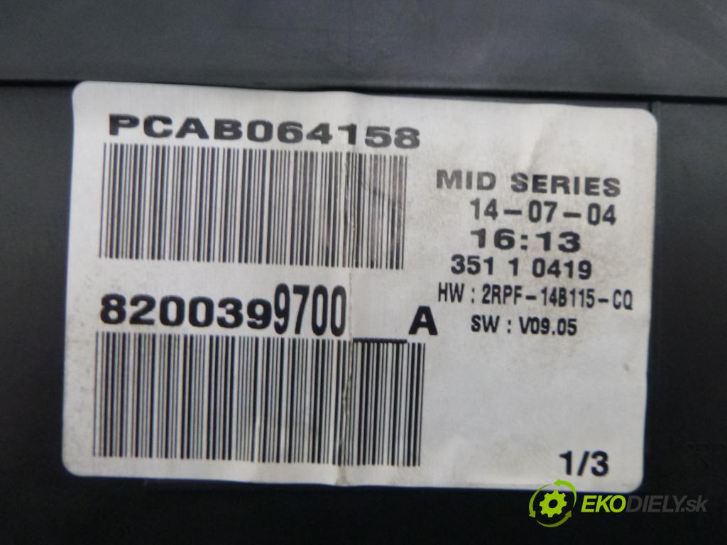 Renault Megane 2004 prístrojovka/ budíky 2RPF10A855AE