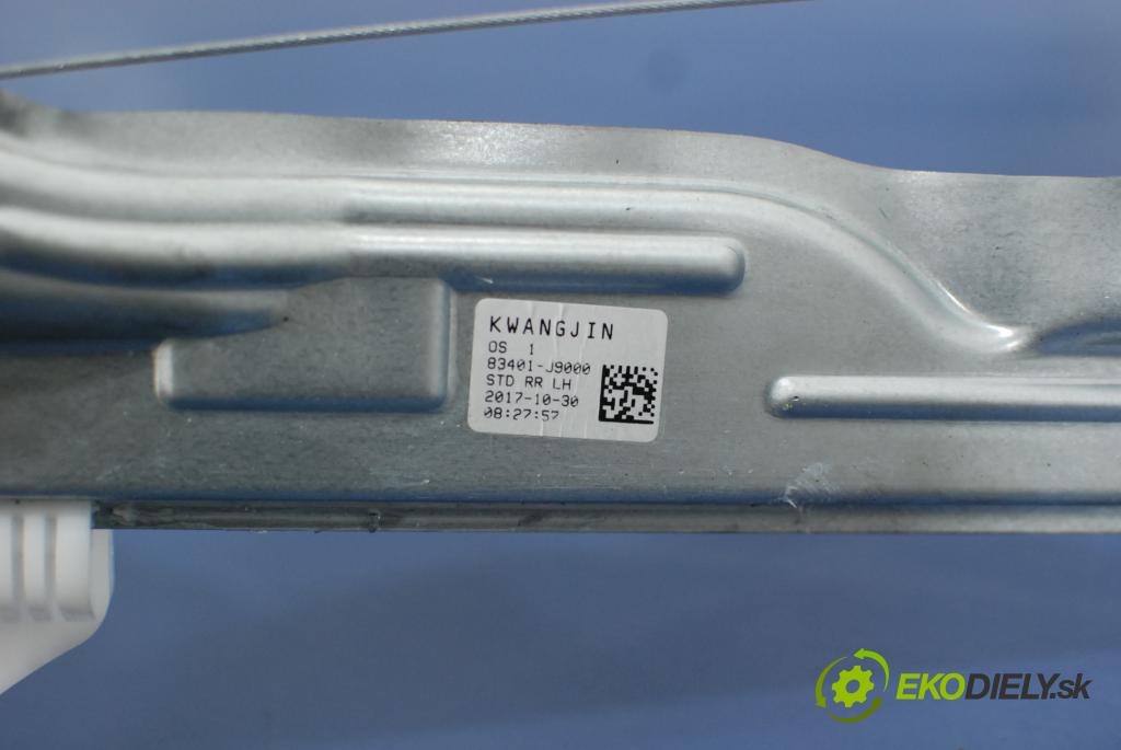 Hyundai Kona 2017 mechanismus stahování Sklenka: Zad: Levý: 82460-J9000