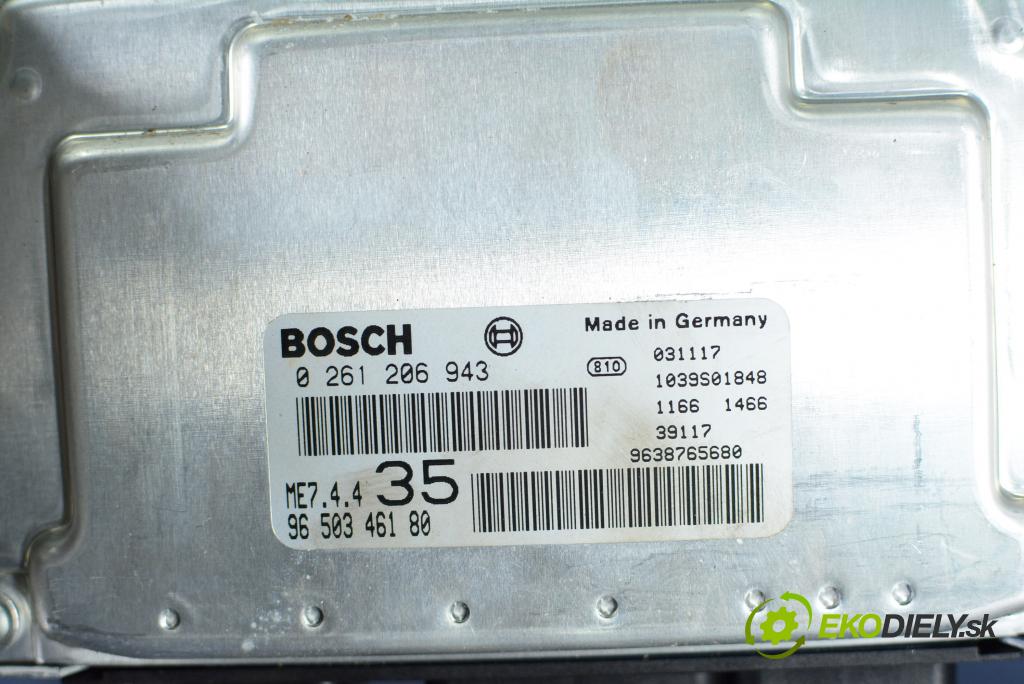 Peugeot 307 2003 řídící jednotka Motor: 9650346180