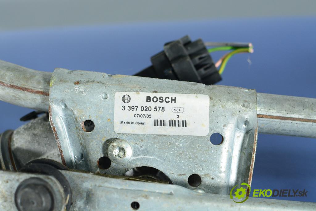 Peugeot 206 2005 mechanismus motorek Stěrače: před 3397020578