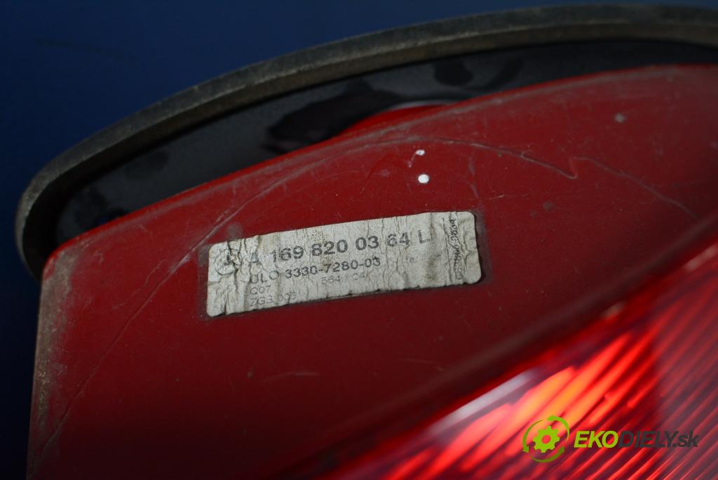Mercedes A-klasa 2006 svetlo / reflektor zad ľavá Vonkajsia: 1698200364L