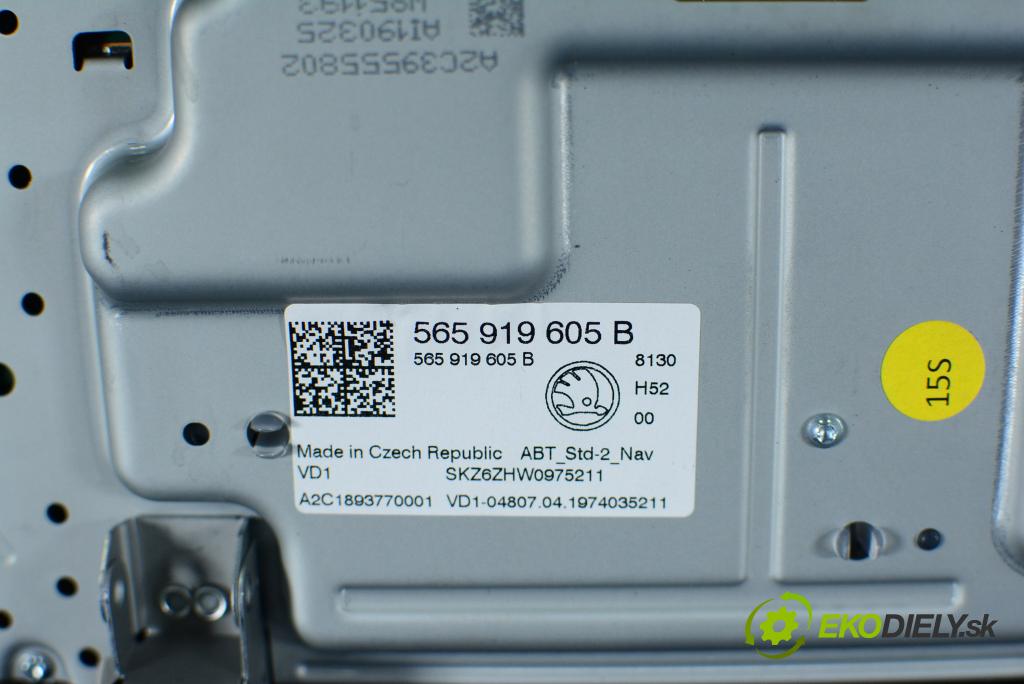 Skoda Kodiaq 2019 Radio I Navigácia: 565919605B