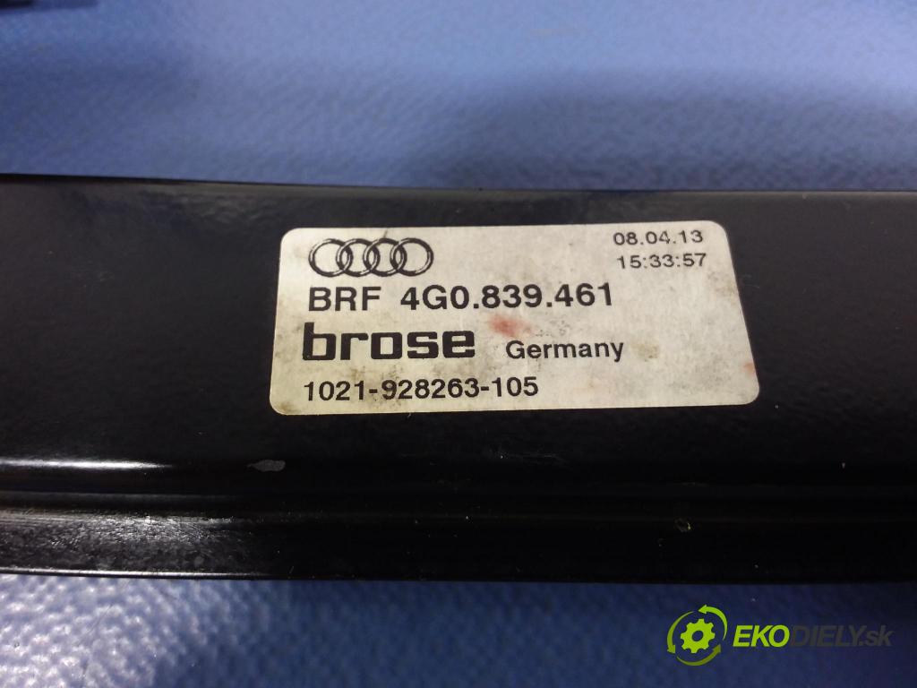 Audi S6 2013 mechanismus stahování Sklenka: Zad: Levý: 4G0839461