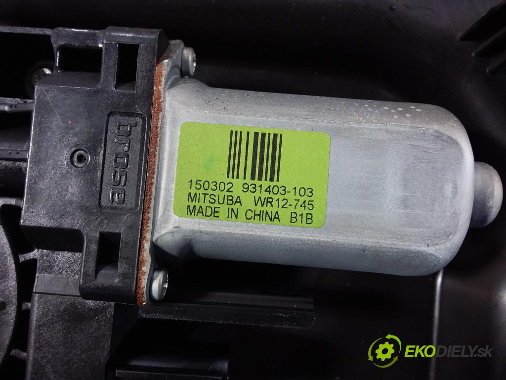 Jeep Grand Cherokee 2015 mechanismus stahování Sklenka: Zad: v pravo: 68231068AA
