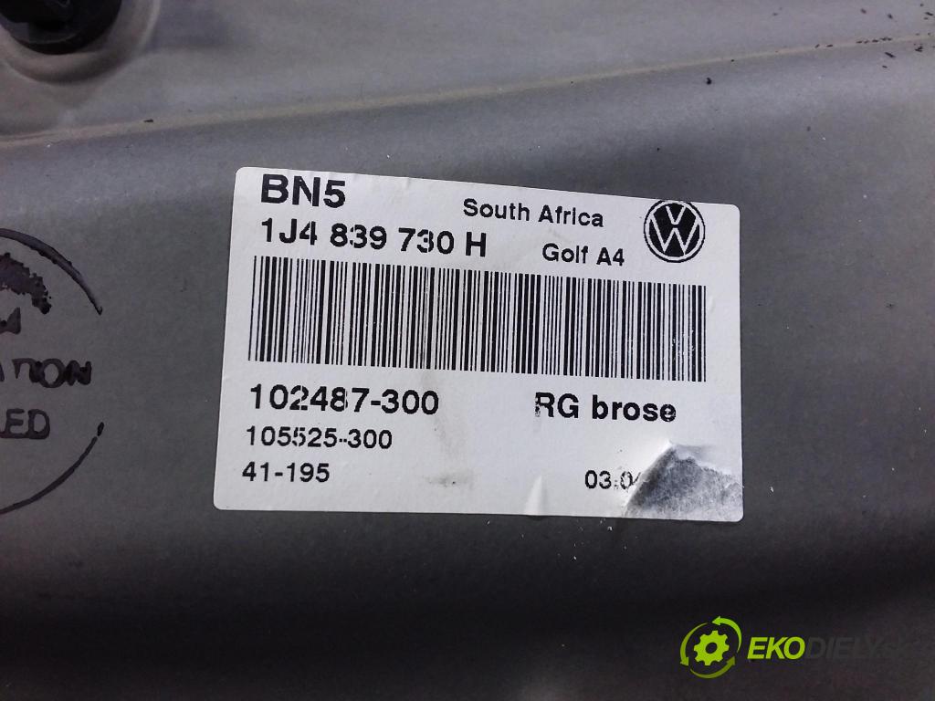Vw Golf 2002 mechanismus stahování Sklenka: Zad: v pravo: 1J4839730H