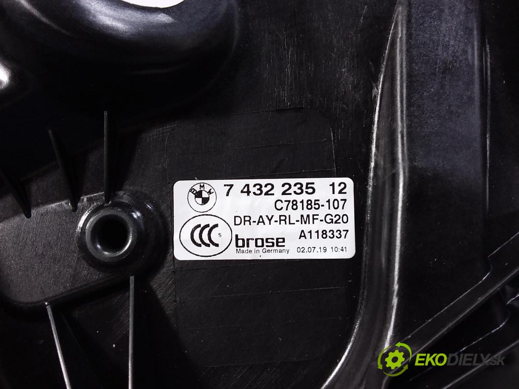 Bmw Seria 3 0 mechanismus stahování Sklenka: Zad: Levý: 7432235