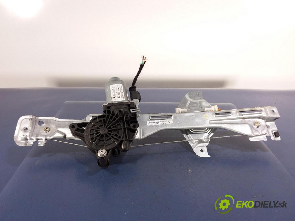Citroen C-elysee 2017 mechanismus stahování Sklenka: Zad: Levý: 9674437380