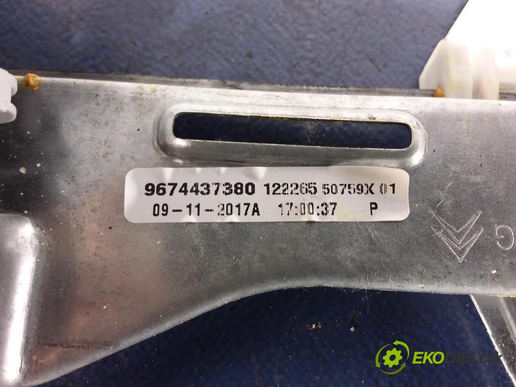 Citroen C-elysee 2017 mechanismus stahování Sklenka: Zad: Levý: 9674437380
