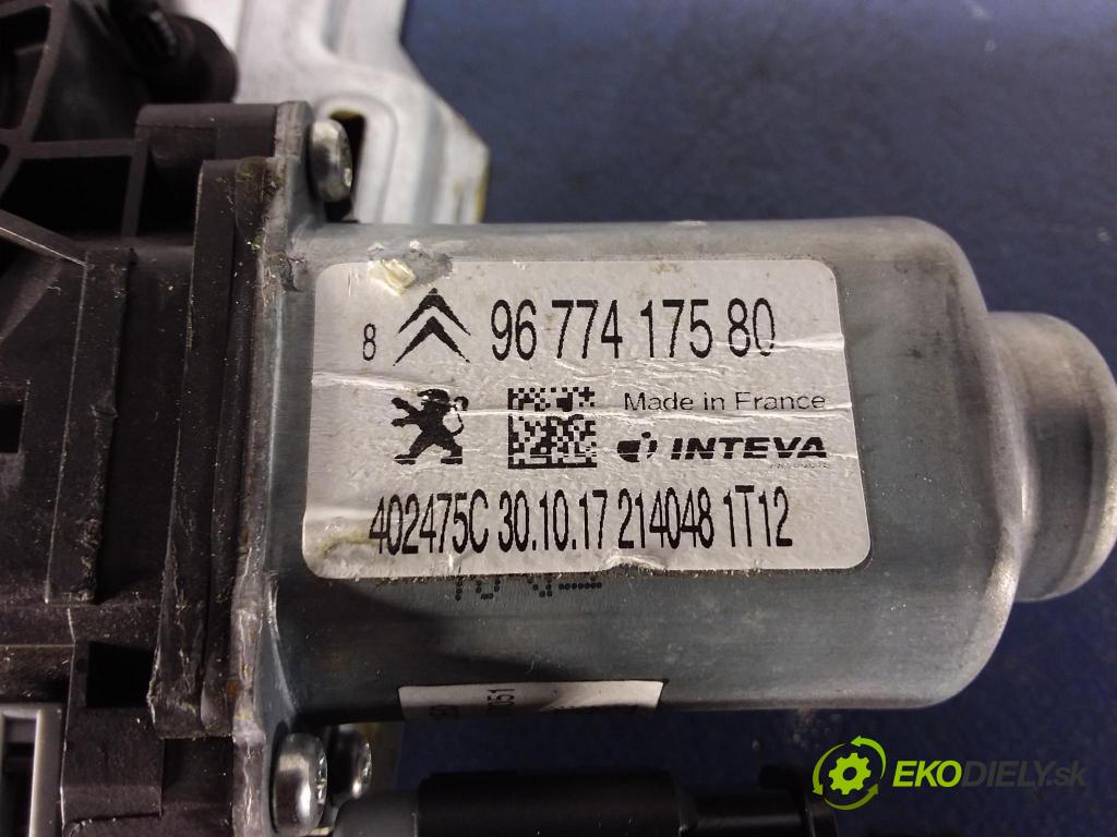 Citroen C-elysee 2017 mechanismus stahování Sklenka: Zad: Levý: 9674437380